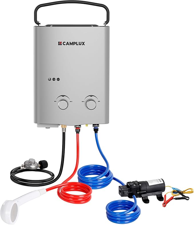 CAMPLUX ENJOY OUTDOOR LIFE 1.32 GPM Outdoor Portable Propane Tankless Water by CAMPLUX