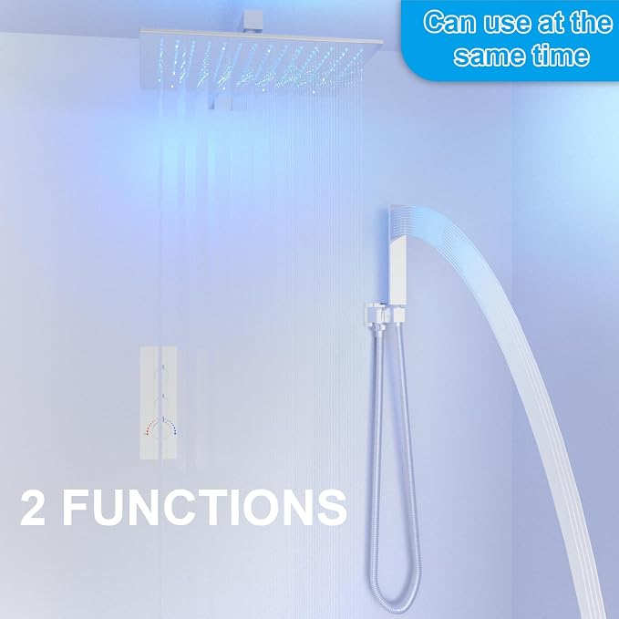 2 Way Shower Diverter Valve Brass 2 Functions Thermostatic Shower Mixing Valve - Image 2