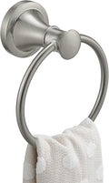 BESy Brushed Nickel Bathroom Hand Towel Ring Towel Holder, Rustproof Wall by BESy