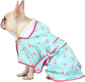 HDE Dog Bathrobe Super Absorbent Quick Drying Puppy Towel Wrap Coat Adjustable by HDE