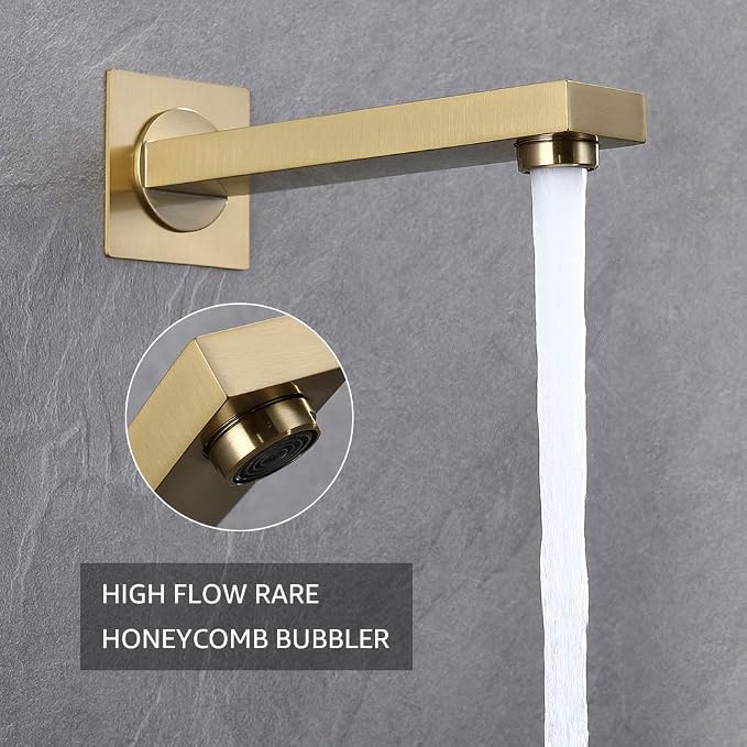 Iriber Brushed Gold Rain Shower System - Image 6