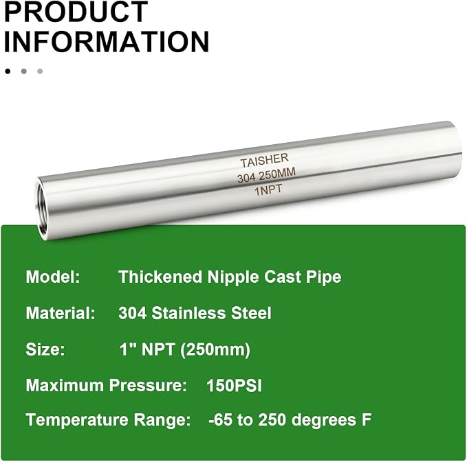 TAISHER 2PCS Stainless Steel Pipe Fittings - Image 5