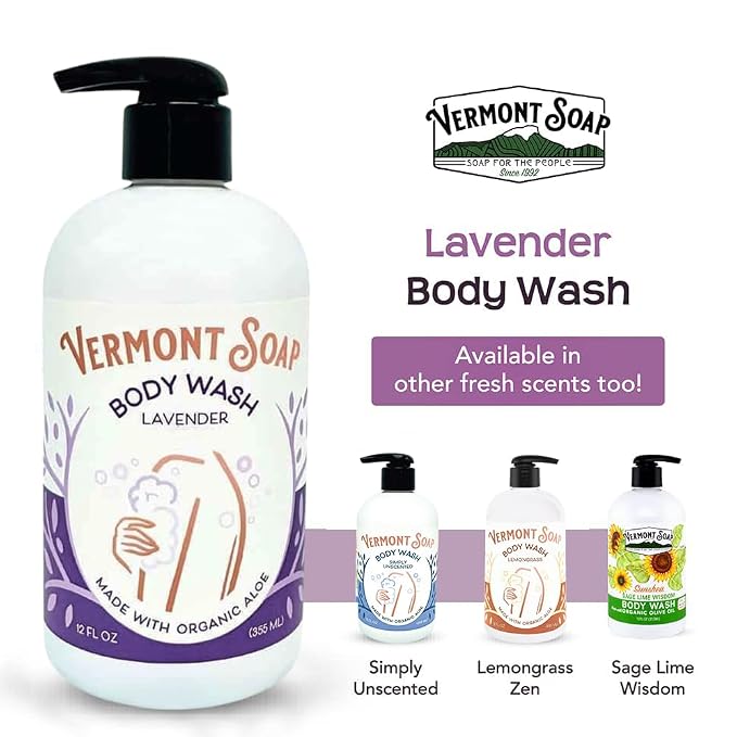 VERMONT SOAP Body Wash, Natural Body Wash - Image 4