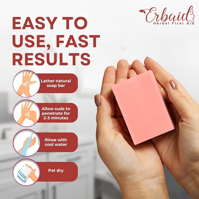 Calamine Soap Bar – All Natural Instant Itch Relief – Calming Calamine Soap - Image 7