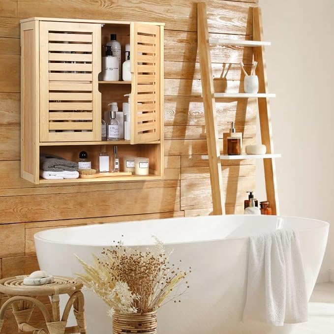 HYNAWIN Bathroom Wall-Mounted Medicine Cabinet - Image 6
