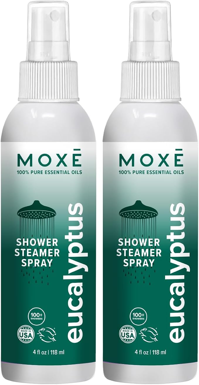 MOXE Eucalyptus Oil Shower Mist, Spa Steam Spray, Certified Natural 100% by MOXE