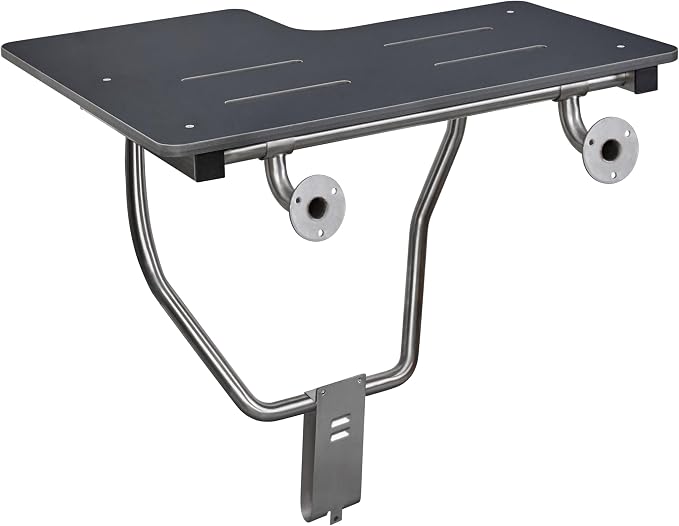 Seachrome 26" x 22.5” Black Reversible Folding Transfer Tub/Shower Seat - Image 8