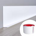 Duzzy Flexible Baseboard Molding Trim, 5 Inch x 40 Feet Peel and Stick Rubber by Duzzy