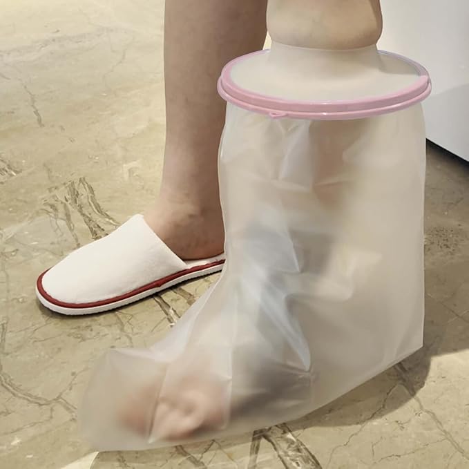 Waterproof Cast Covers for Shower Leg, Adult Cover Swimming Showering Protector by CIVJET