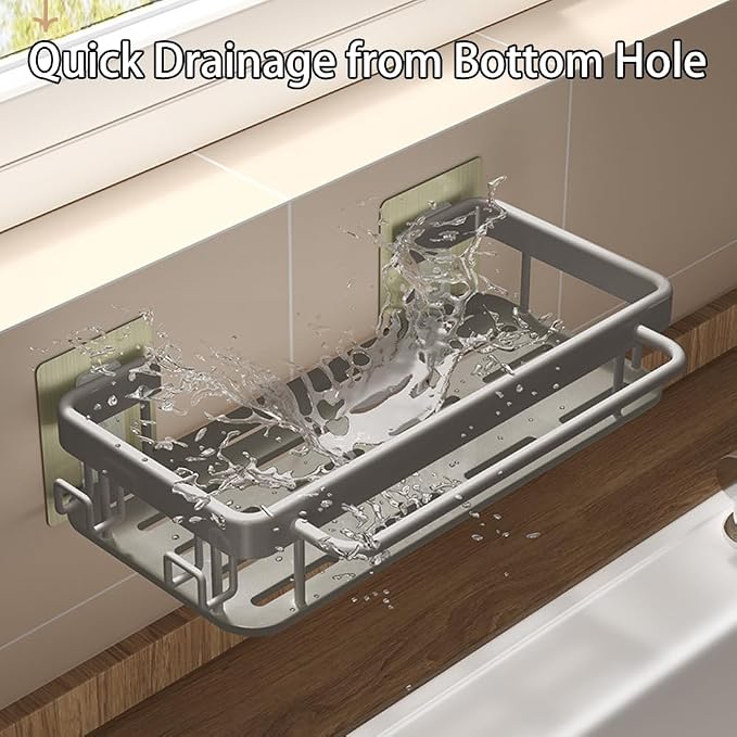 Kitchen Sink Drain Storage Rack Wall Mount Sponge Holder - Image 7