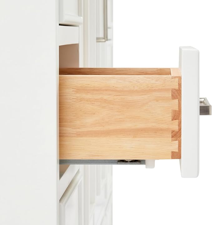 ARIEL Stafford 48" White Bathroom Vanity Base Cabinet, Single Sink Configuration - Image 8