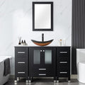 LUCKWIND 48" Bathroom Vanity Sink Combo, 24-inch Main Cabniet by LUCKWIND
