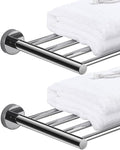 2-Tier Hotel Towel Racks for Bathroom, Wall Mounted Towel Shelf, 30 Inch by kaileyouxiangongsi
