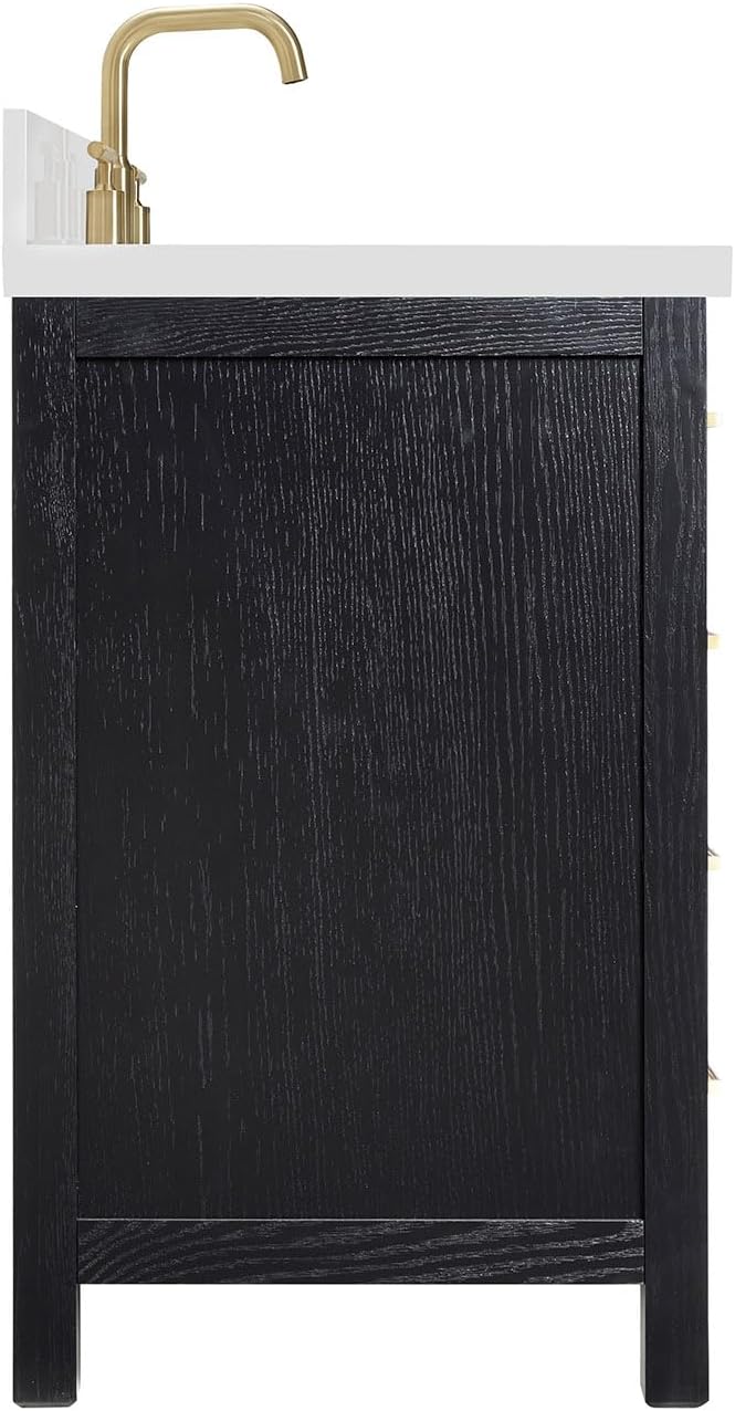 ARIEL Cambridge 49 Inch Single Rectangle Sink Bathroom Vanity - Image 5