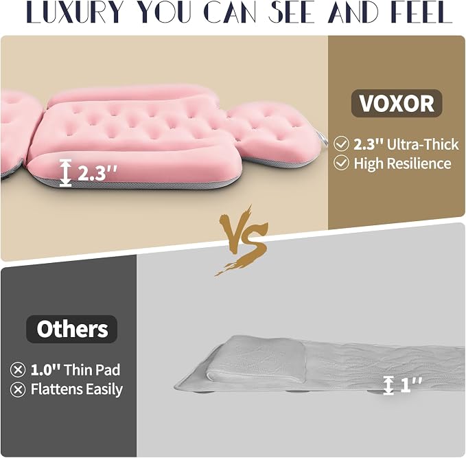Full Body Bath Pillow for Bathtub, Thick Bathtub Cushion - Image 5