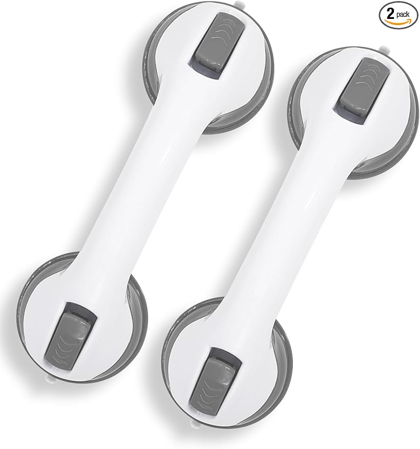Shower Grab Bars for Seniors, Suction Grab Bars for Shower by Unknown