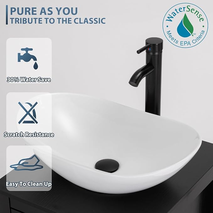 eclife 48" Modern Bathroom Vanity Sink Combo Freestanding Cabinet - Image 5