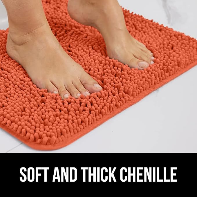 GORILLA GRIP Bathroom Rug Sets, Soft Chenille 2 Piece Area Rugs Set, Toilet - Image 4