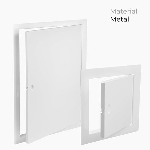 12 x 20 Inch White Rectangular Metal Plumbing Access Panel - Image 2