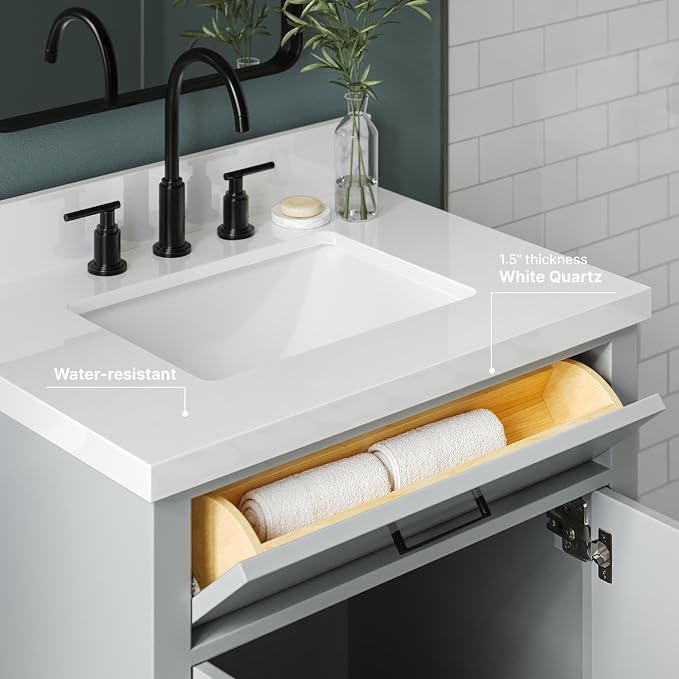 ARIEL Hepburn 31 Inch Bathroom Vanity - Image 6