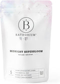 Bathorium Midnight Superbloom Crush, Wildflower Bath Soak, Butterfly Pea Flower by Bathorium