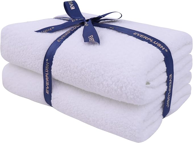 Everplush Diamond Collection Oversized Bath Towel – 2 Pieces, Super Soft & by Everplush