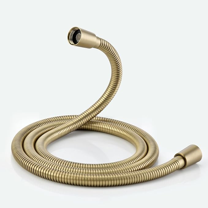 59 Inches Shower Hose Replacement Gold 304 Stainless Steel Handheld Shower Head by JASYA