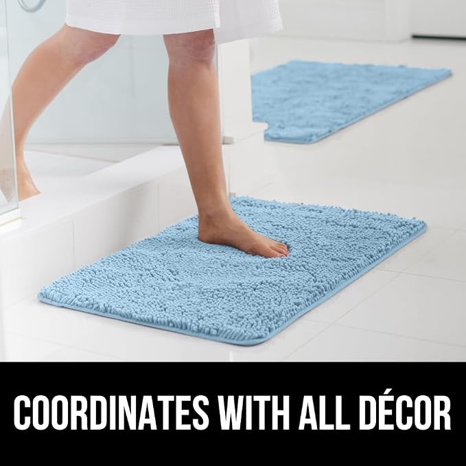 GORILLA GRIP Bath Rug Mat, Thick Soft Absorbent Chenille, Quick Dry Microfiber - Image 9