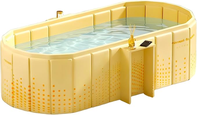 Portable Bathtub for Adult 47" Large Collapsible Cold Plunge Bathtub Foldable - Image 9