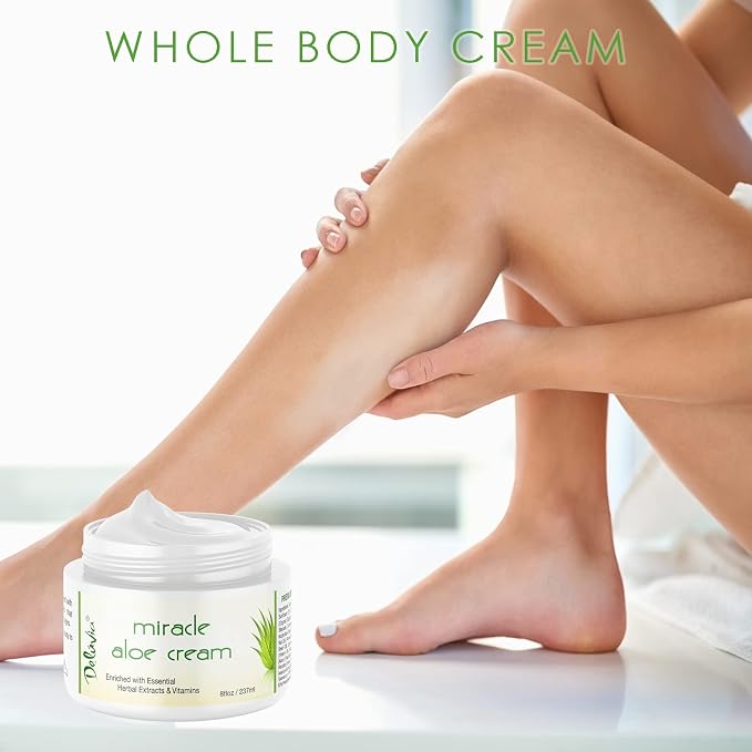 Deluvia Miracle Aloe Cream | Face & Body Moisturizer - Image 8