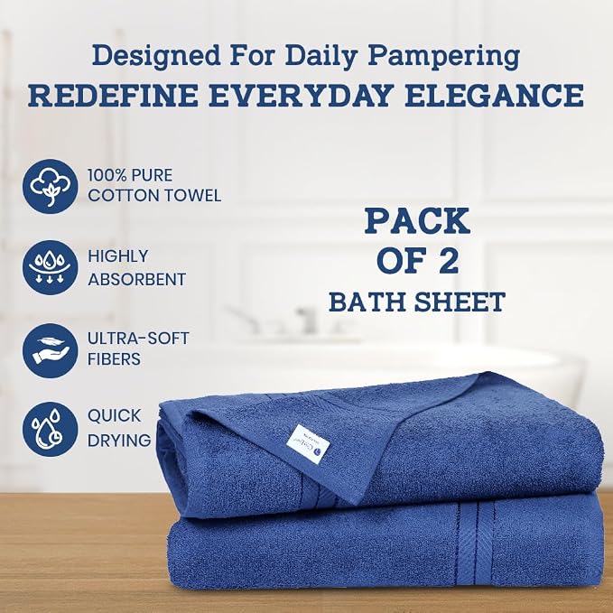 Casa Lino Bath Sheets Set Extra Large - Image 2