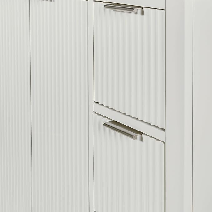 ARIEL Milan 48 Inch Single Sink Base Cabinet in Warm White - Image 10