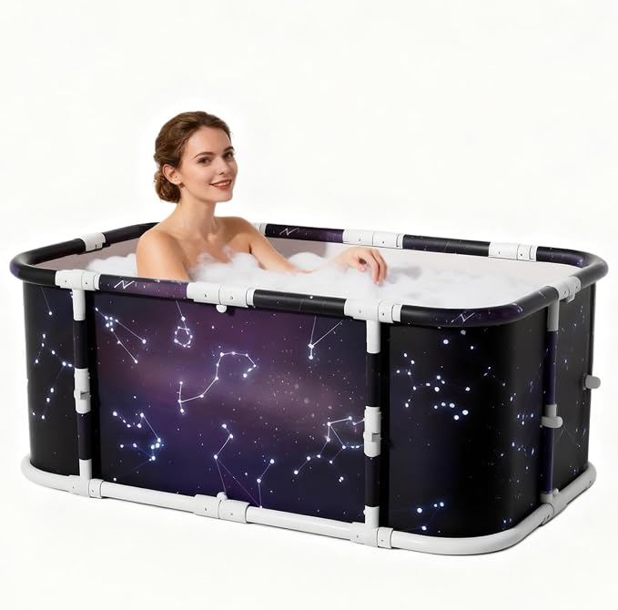 Portable Foldable Ice Bath Tub, Large Portable Soaking Bath Tub - Image 9