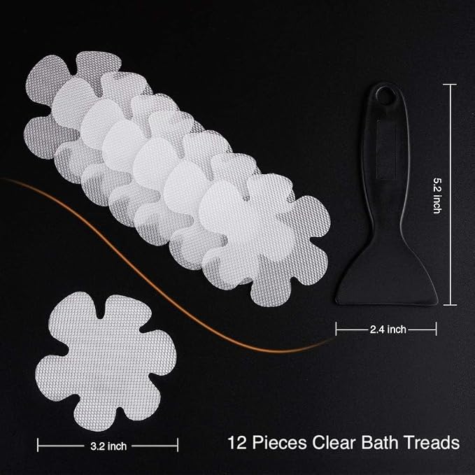 Original Bathtub Stickers Non-Slip, Safety Shower Treads Adhesive Appliques - Image 3