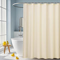 AooHome Hotel Shower Curtain Liner, Fabric Beige Standard Shower Curtain by AooHome
