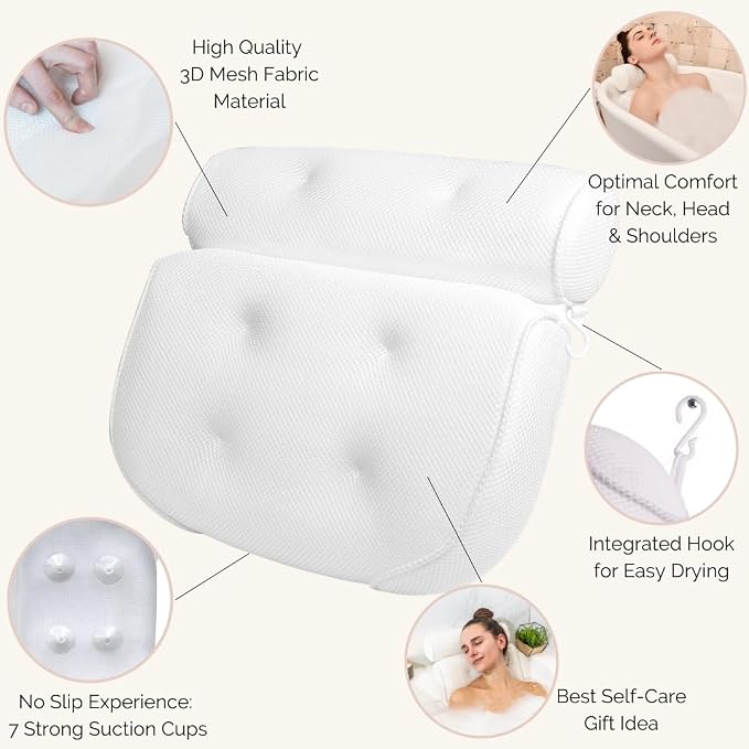 Bathtub Pillow for Neck and Shoulder - Image 2