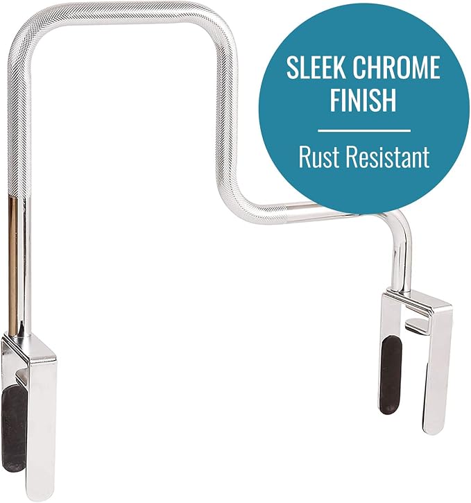 DMI Chrome Plated Grab Bars For Bathtubs And Showers For Seniors For Bathtubs - Image 7