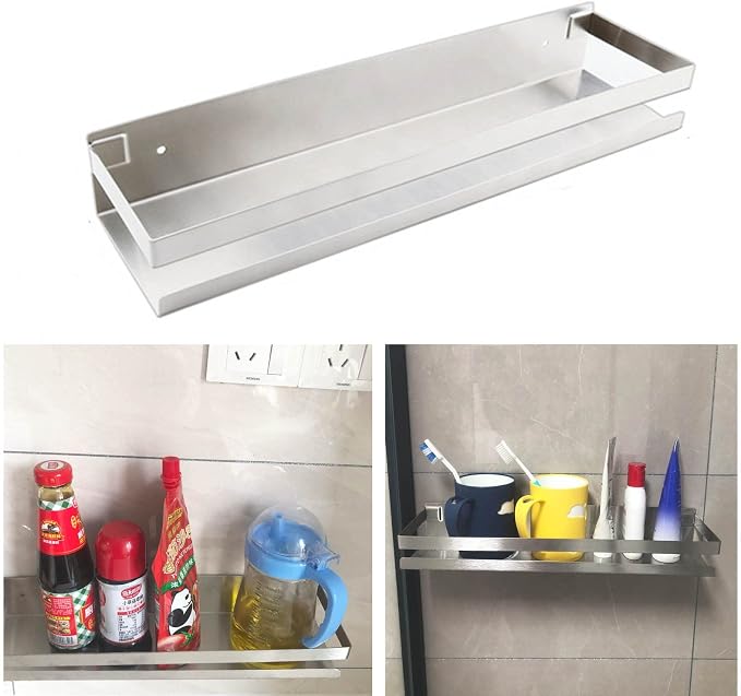 Bathroom Shower Caddy, Stainless Steel Shower Shelf Caddy Rack Storage - Image 2