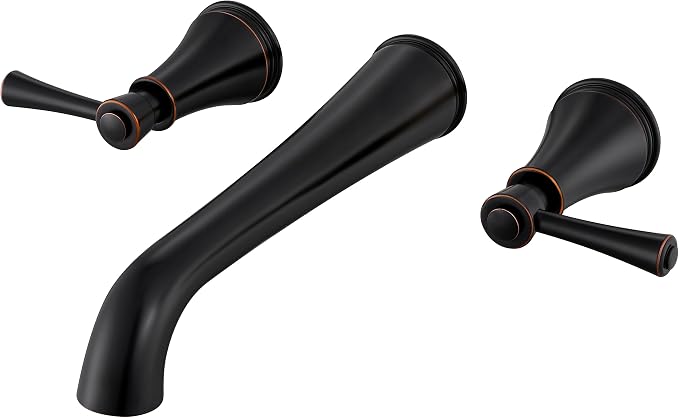 SITGES High Flow Oil Rubbed Bronze Wall Mount Bathtub Faucet by SITGES
