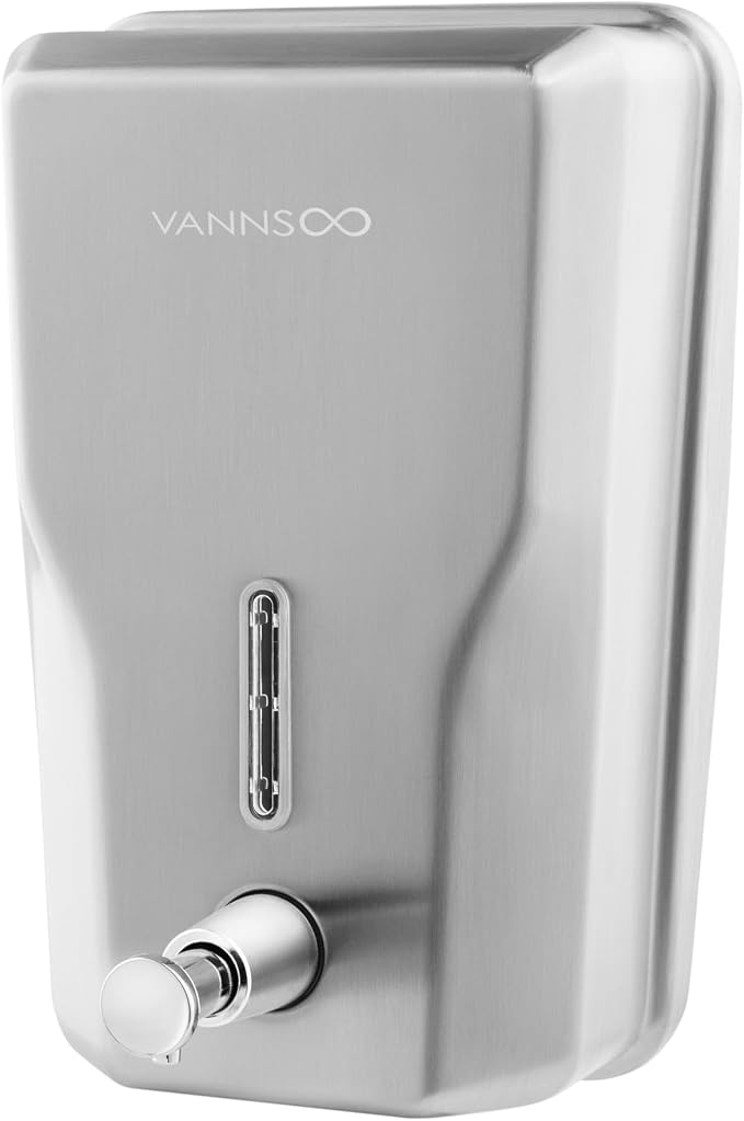 Wall Mount Stainless Steel Soap Dispenser by VANNSOO