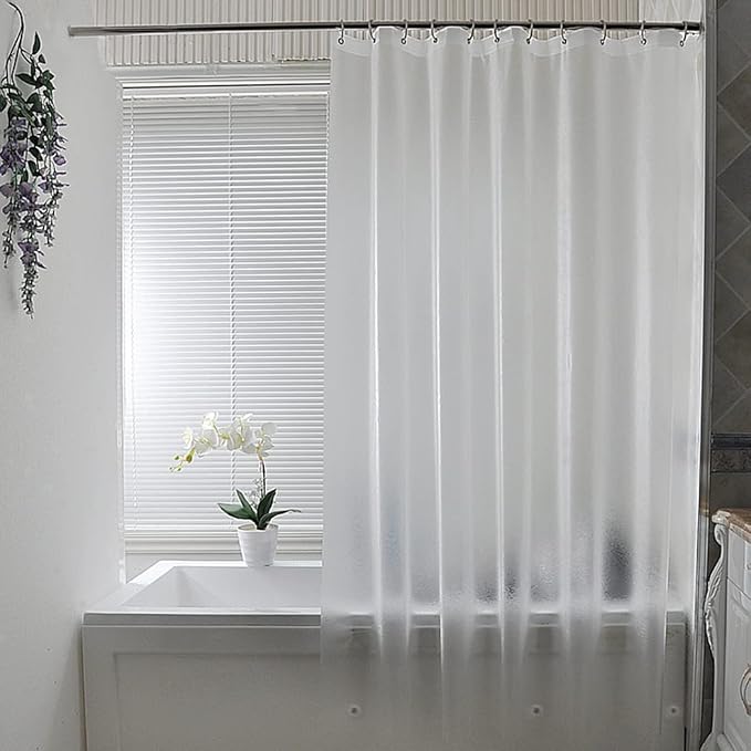 AooHome Extra Long Shower Curtain Liner, Semi Transparent, 72 x 86 Inch by AooHome