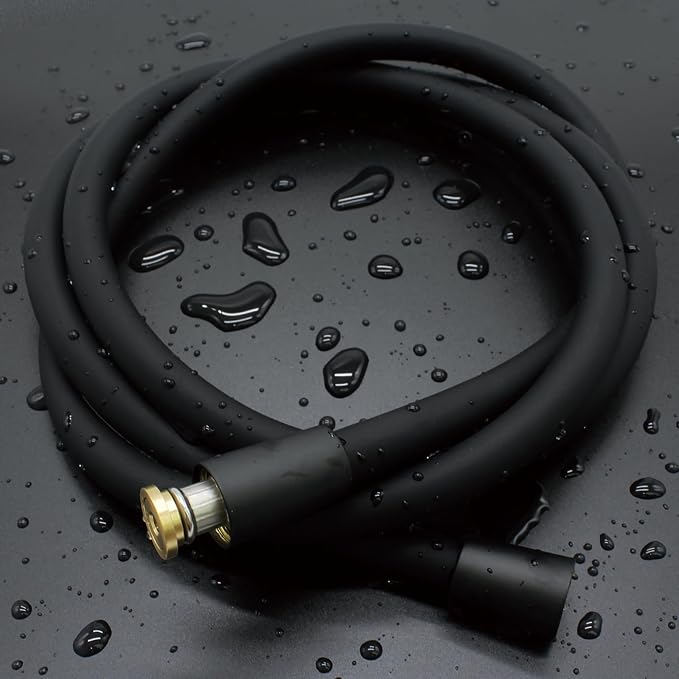 59 Inches Silicone Shower Hoses Replacement, Anti-Kink Designed Handheld Shower by COMNANO