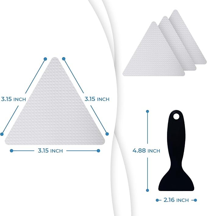 Anti Slip Shower Stickers 24 PCS, Invisible Non-Slip Shower Strips - Image 2