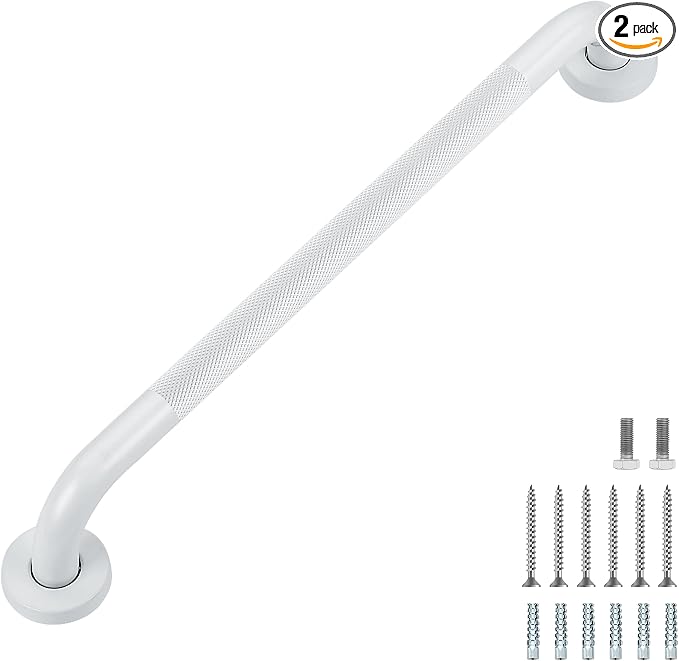 Grab Bars for Shower, 2 Pack 20-Inch Anti Slip Shower Handles for Elderly by RavinteHardware