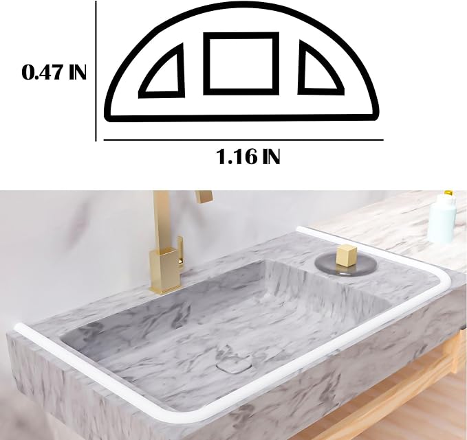 98" Shower Threshold Water Dam, Self-Adhesive Shower Barrier and Kitchen Water - Image 4