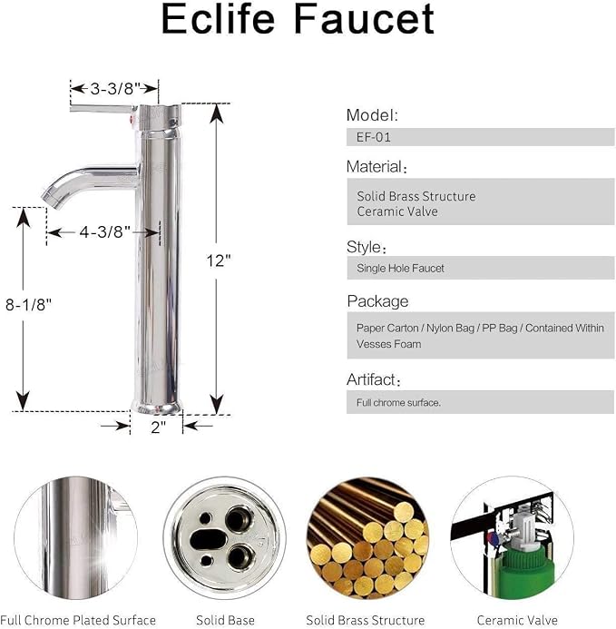 eclife 48" Modern Bathroom Vanity Sink Combo Freestanding Cabinet - Image 6