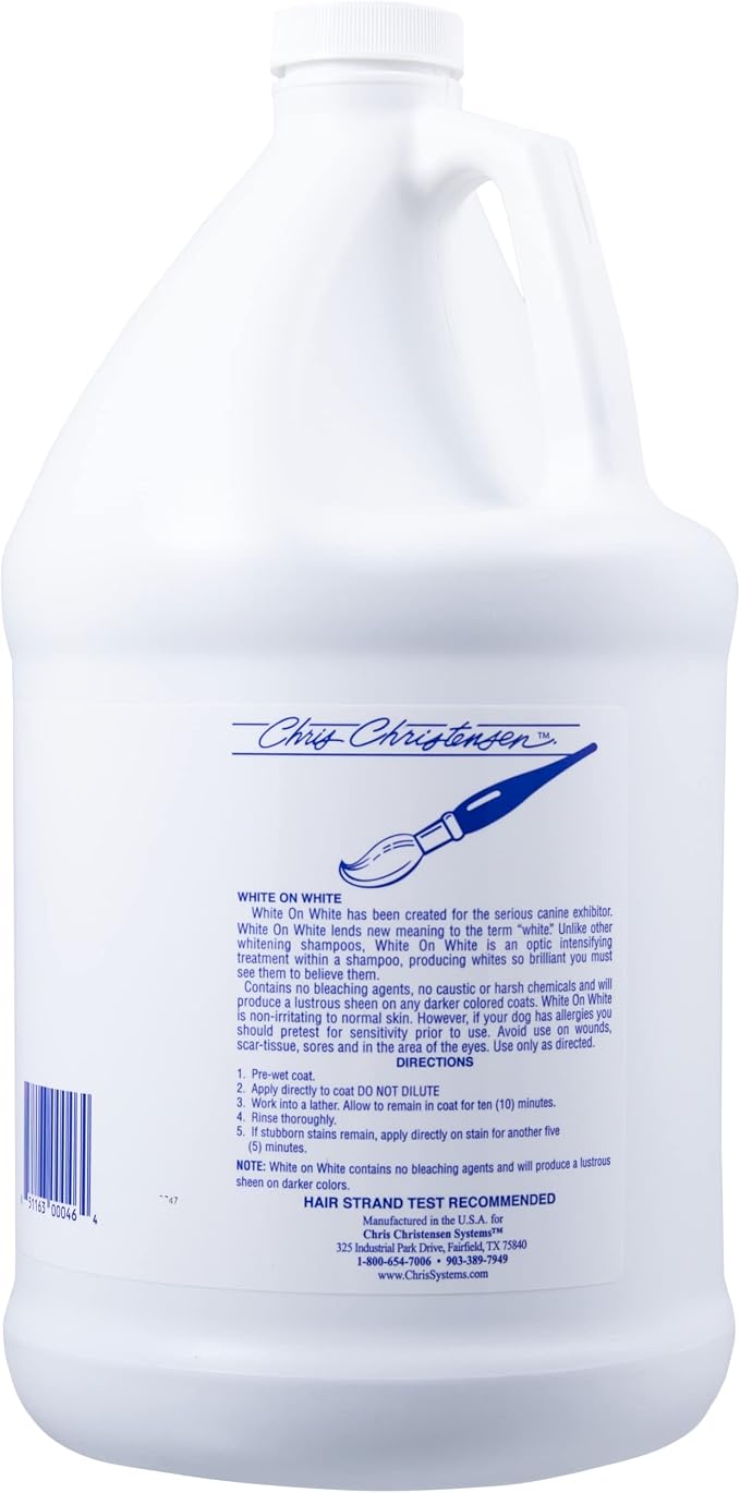 Chris Christensen White on White Whitening Treatment Dog Shampoo - Image 9