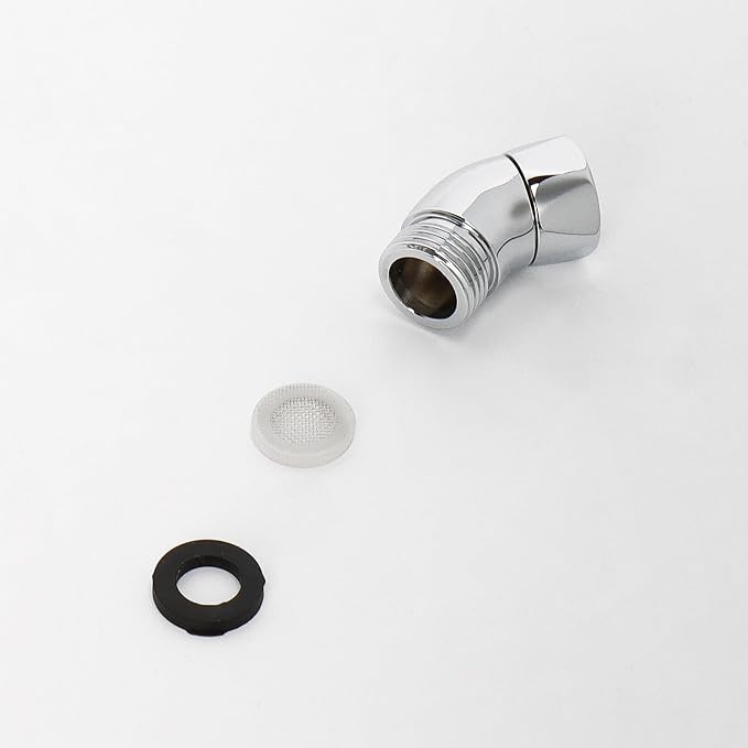 NearMoon Shower Elbow Adapter for Shower Head, Solid Brass 45°G1/2 Male to - Image 9