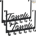 2 Pack Over The Door Hooks, Towel Rack by Azmoncy