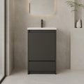 Bathroom Vanity with Sink 20 Inch, Modern Freestanding Bathroom Storage Cabinet by AmpleCharmic